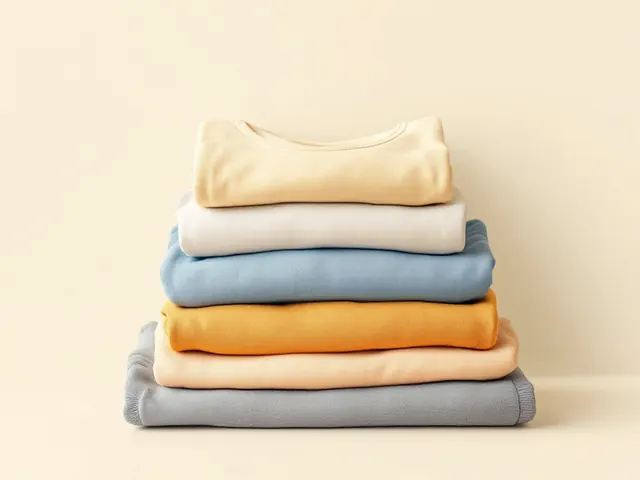 Folded spare toddler clothes for daycare cubby