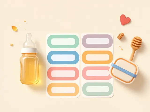 Waterproof name labels for daycare bottles and containers