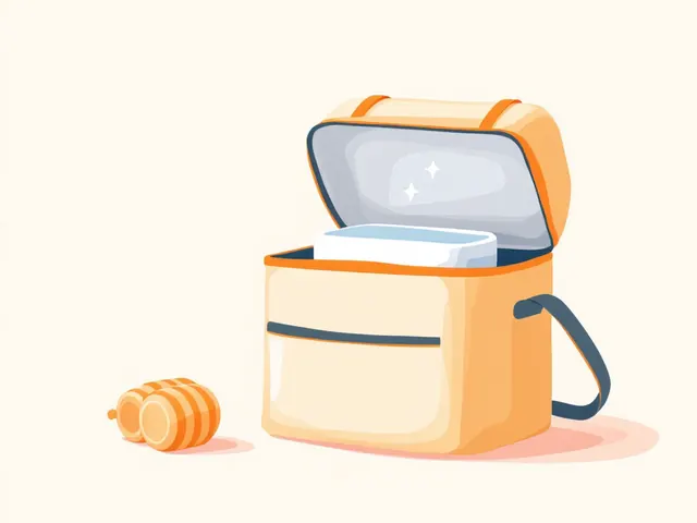 Insulated kids lunch bag with ice pack